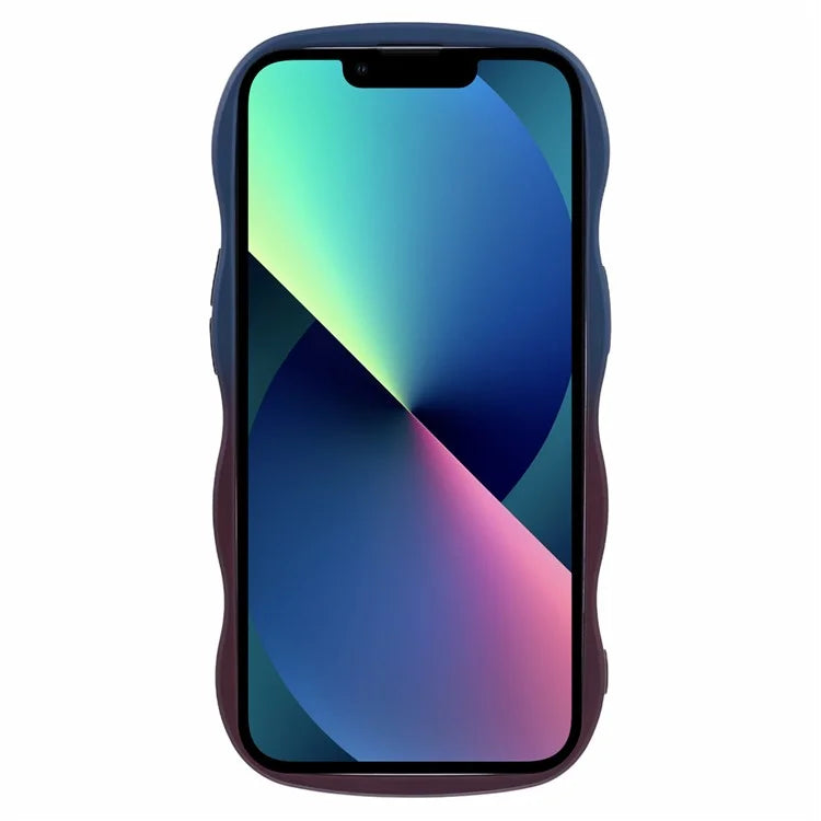 JTW Series for iPhone 13 Case Wavy Edge Double-Sided Rubberized Phone Cover