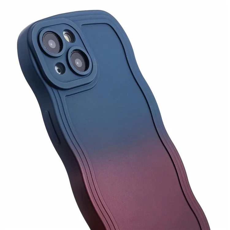 JTW Series for iPhone 13 Case Wavy Edge Double-Sided Rubberized Phone Cover
