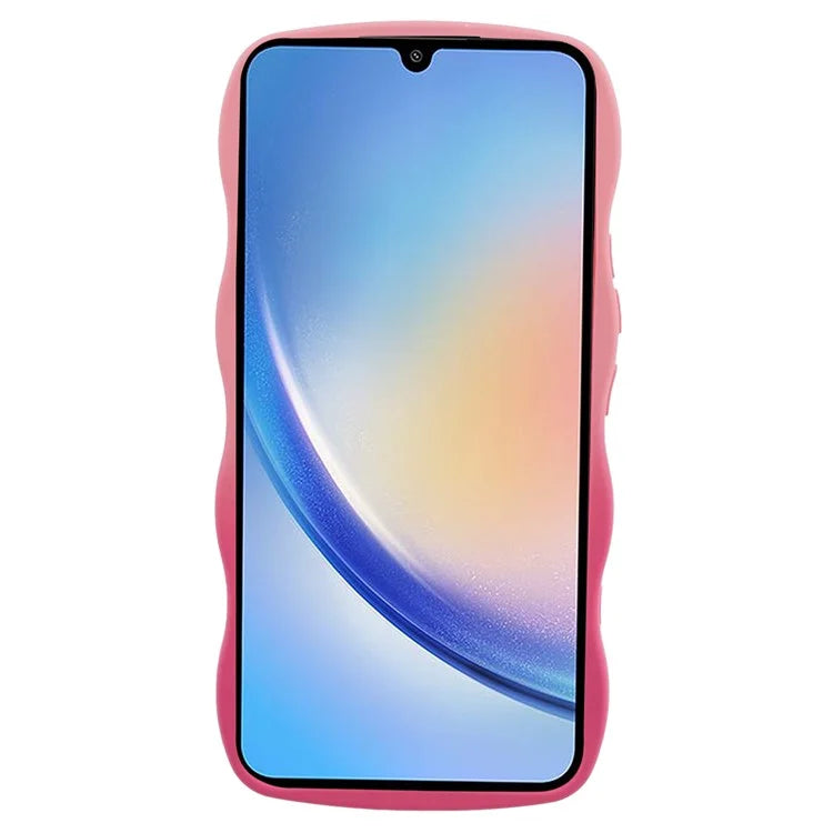 JTW Series for Samsung Galaxy A34 5G Case Wavy Edge Dual Color TPU Cover