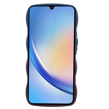 JTW Series for Samsung Galaxy A34 5G Case Wavy Edge Dual Color TPU Cover