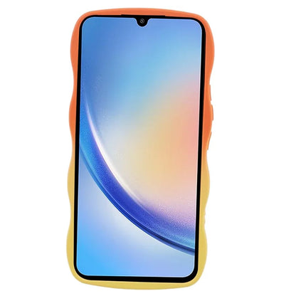 JTW Series for Samsung Galaxy A34 5G Case Wavy Edge Dual Color TPU Cover