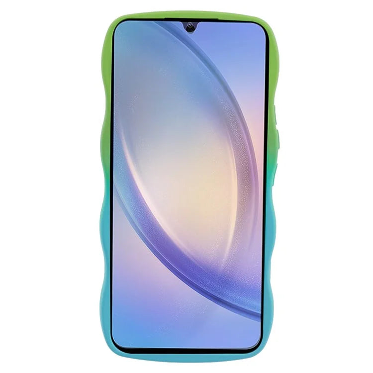 JTW Series for Samsung Galaxy A34 5G Case Wavy Edge Dual Color TPU Cover