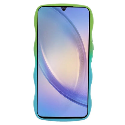 JTW Series for Samsung Galaxy A34 5G Case Wavy Edge Dual Color TPU Cover