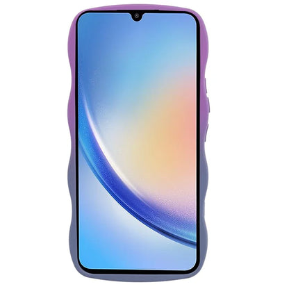 JTW Series for Samsung Galaxy A34 5G Case Wavy Edge Dual Color TPU Cover