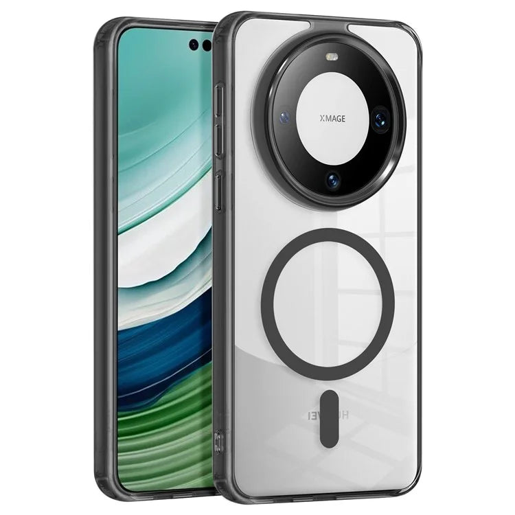 For Huawei Mate 60 Pro Case Anti-scratch PC + TPU Clear Phone Cover Compatible with MagSafe