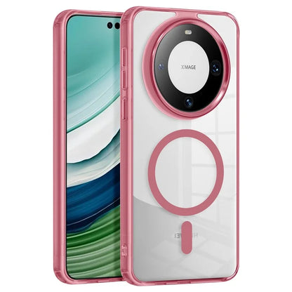 For Huawei Mate 60 Pro Case Anti-scratch PC + TPU Clear Phone Cover Compatible with MagSafe