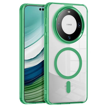For Huawei Mate 60 Pro Case Anti-scratch PC + TPU Clear Phone Cover Compatible with MagSafe