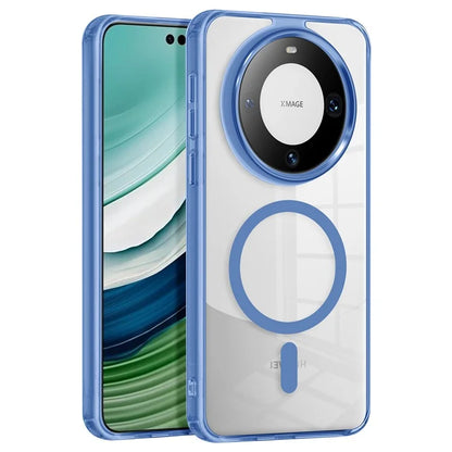 For Huawei Mate 60 Pro Case Anti-scratch PC + TPU Clear Phone Cover Compatible with MagSafe