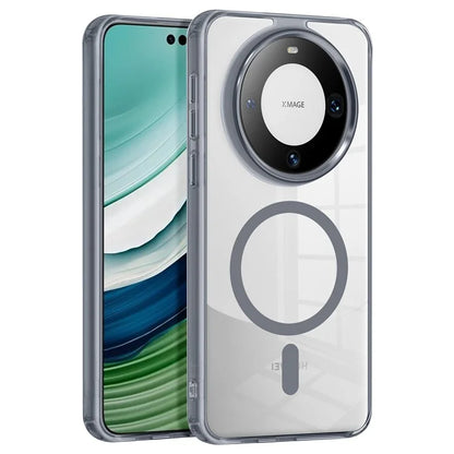 For Huawei Mate 60 Pro Case Anti-scratch PC + TPU Clear Phone Cover Compatible with MagSafe