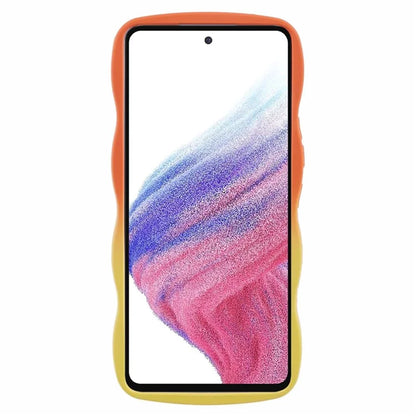 JTW Series for Samsung Galaxy A53 5G Case Curly Wave Shape Frame TPU Phone Cover