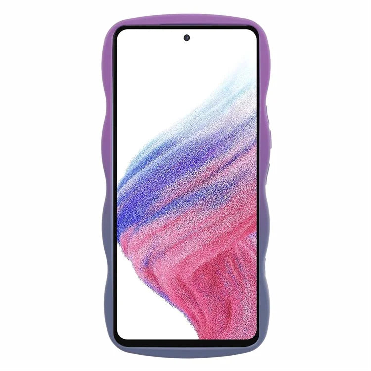 JTW Series for Samsung Galaxy A53 5G Case Curly Wave Shape Frame TPU Phone Cover