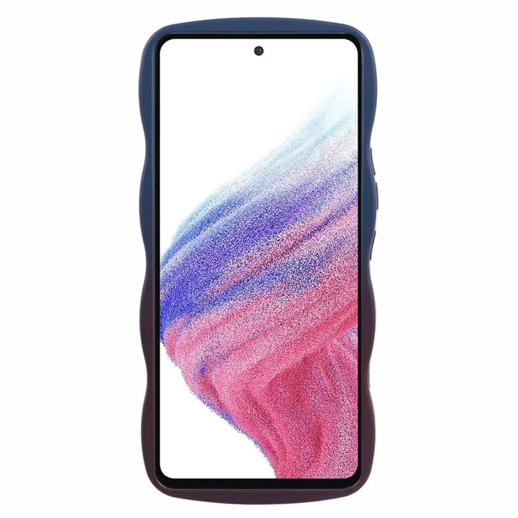 JTW Series for Samsung Galaxy A53 5G Case Curly Wave Shape Frame TPU Phone Cover
