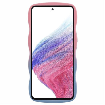JTW Series for Samsung Galaxy A53 5G Case Curly Wave Shape Frame TPU Phone Cover