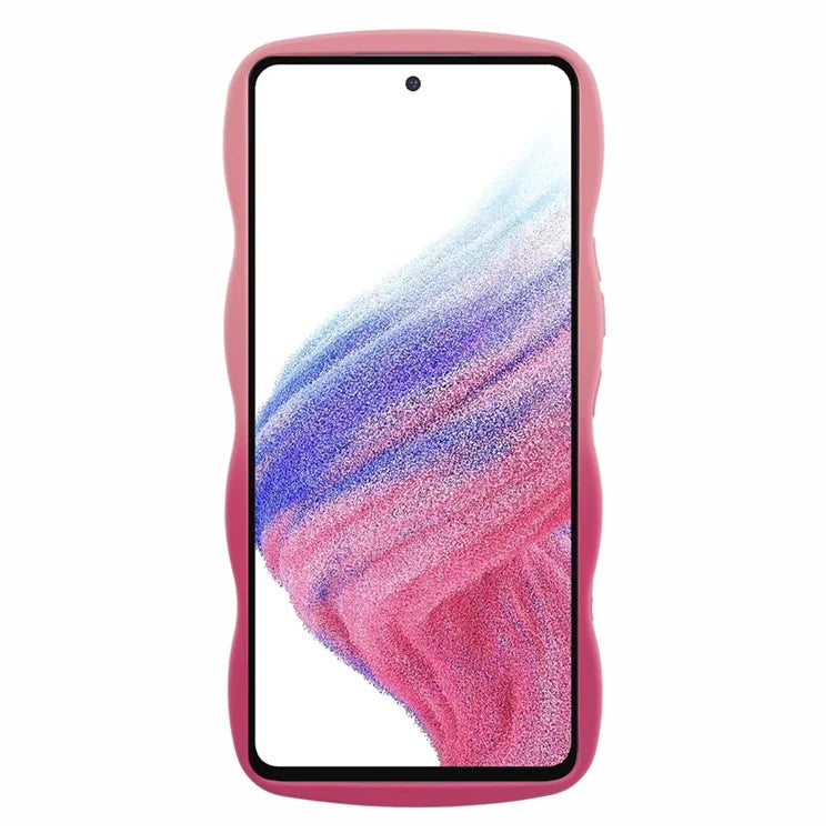 JTW Series for Samsung Galaxy A53 5G Case Curly Wave Shape Frame TPU Phone Cover