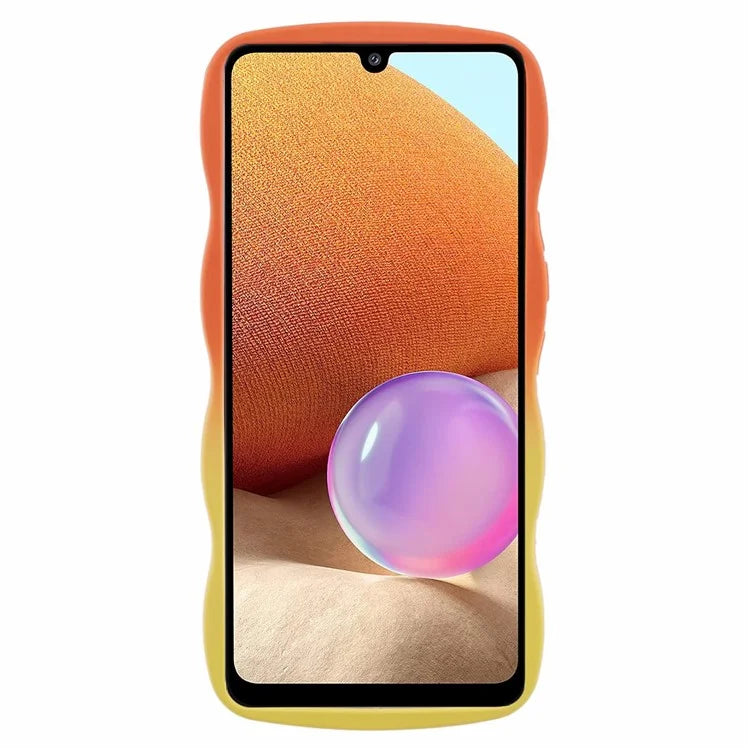 JTW Series for Samsung Galaxy A32 4G (EU Version) Case Wave Frame Shape TPU Phone Cover