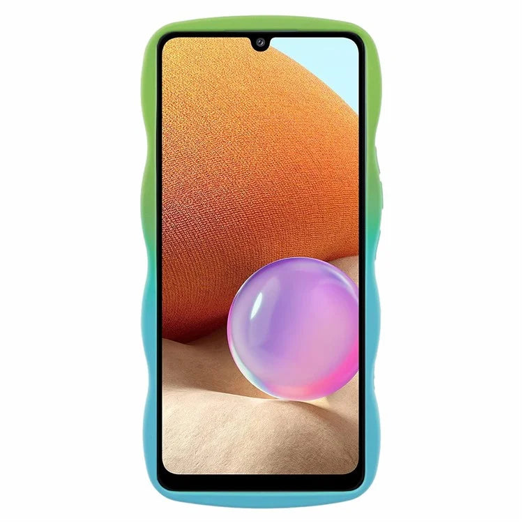 JTW Series for Samsung Galaxy A32 4G (EU Version) Case Wave Frame Shape TPU Phone Cover
