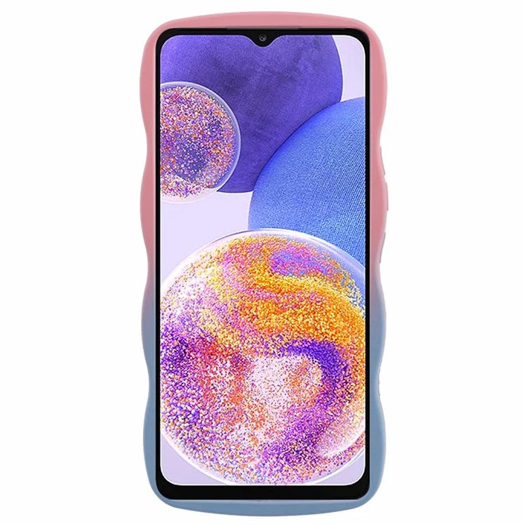 JTW Series for Samsung Galaxy A23 4G / 5G (Global Version) Case Soft TPU Curly Wave Phone Cover