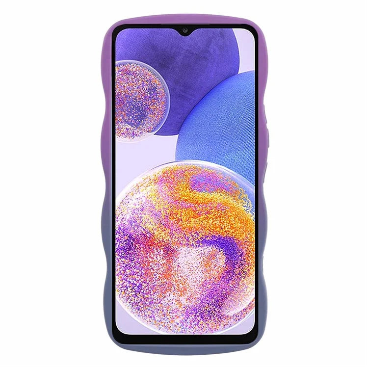 JTW Series for Samsung Galaxy A23 4G / 5G (Global Version) Case Soft TPU Curly Wave Phone Cover