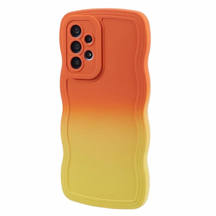 JTW Series for Samsung Galaxy A23 4G / 5G (Global Version) Case Soft TPU Curly Wave Phone Cover