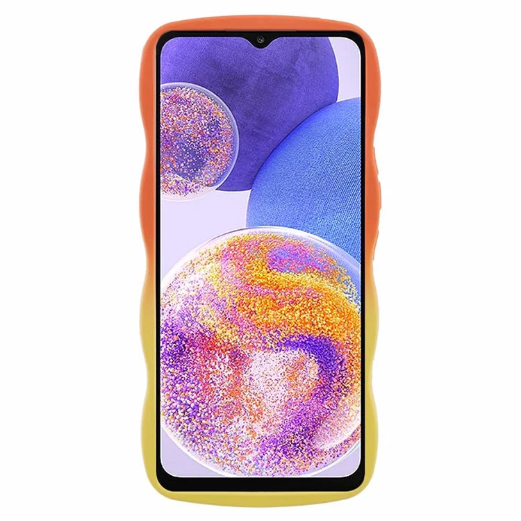 JTW Series for Samsung Galaxy A23 4G / 5G (Global Version) Case Soft TPU Curly Wave Phone Cover