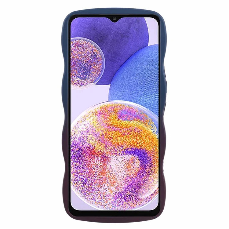 JTW Series for Samsung Galaxy A23 4G / 5G (Global Version) Case Soft TPU Curly Wave Phone Cover
