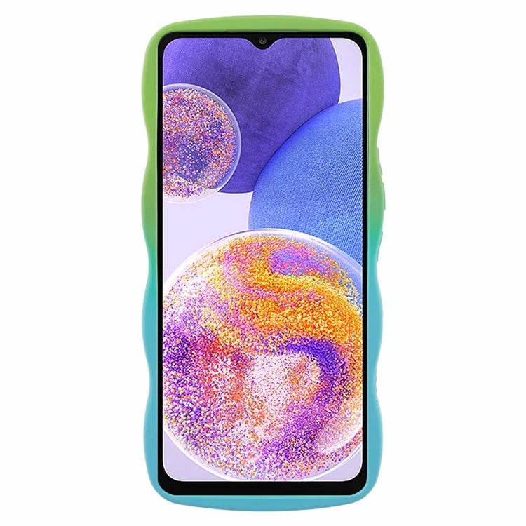 JTW Series for Samsung Galaxy A23 4G / 5G (Global Version) Case Soft TPU Curly Wave Phone Cover