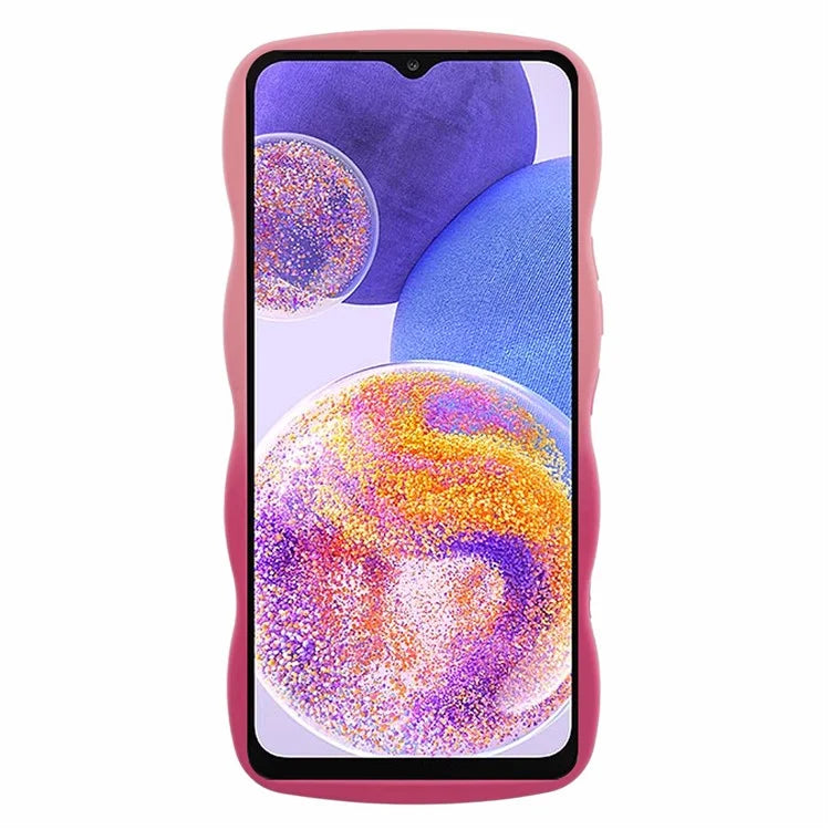 JTW Series for Samsung Galaxy A23 4G / 5G (Global Version) Case Soft TPU Curly Wave Phone Cover