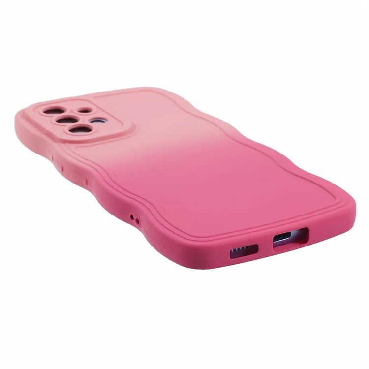 JTW Series for Samsung Galaxy A23 4G / 5G (Global Version) Case Soft TPU Curly Wave Phone Cover