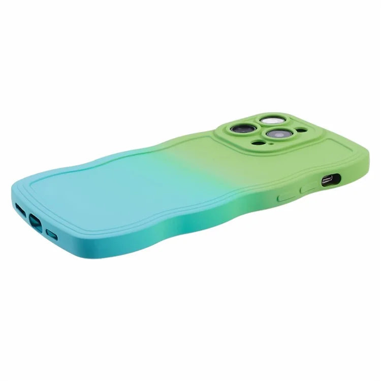 JTW Series for iPhone 14 Pro Case Anti-fall TPU Curly Wave Phone Back Cover