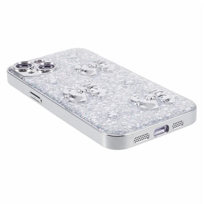 For iPhone 15 Plus Case 3D Epoxy Pattern Electroplating TPU Phone Cover