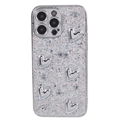 For iPhone 12 Pro Max Case 3D Epoxy Electroplated Phone Cover