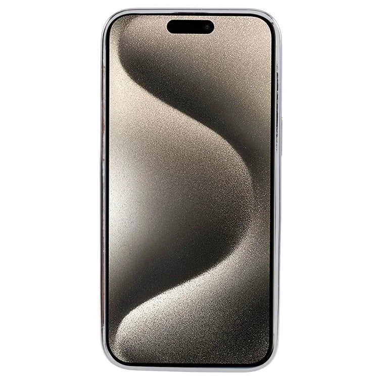 For iPhone 15 Pro Max Electroplating Case Soft TPU 3D Epoxy Phone Cover