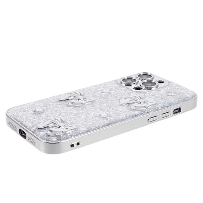 For iPhone 14 Pro Case Electroplated Precise Cutout Epoxy TPU Phone Back Cover