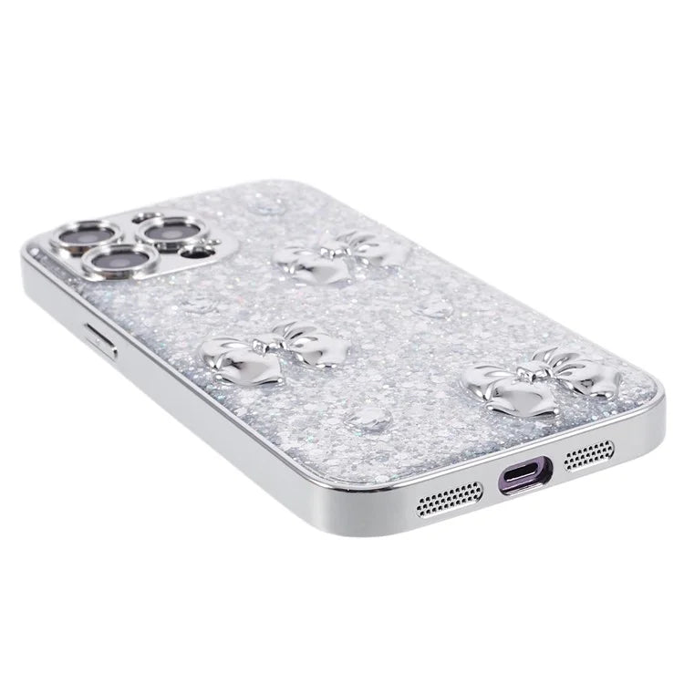 For iPhone 14 Pro Case Electroplated Precise Cutout Epoxy TPU Phone Back Cover