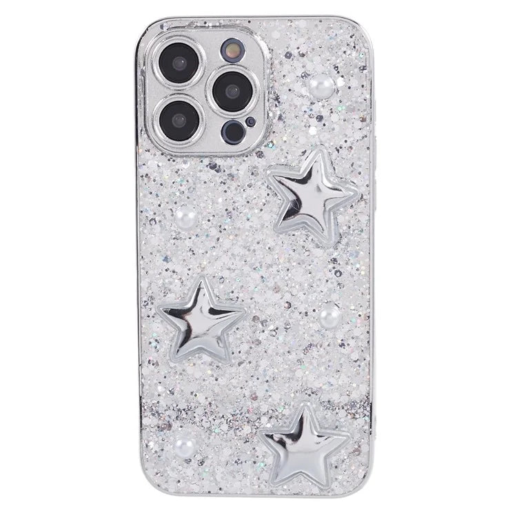 For iPhone 14 Pro Case Electroplated Precise Cutout Epoxy TPU Phone Back Cover