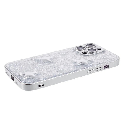 For iPhone 14 Pro Case Electroplated Precise Cutout Epoxy TPU Phone Back Cover