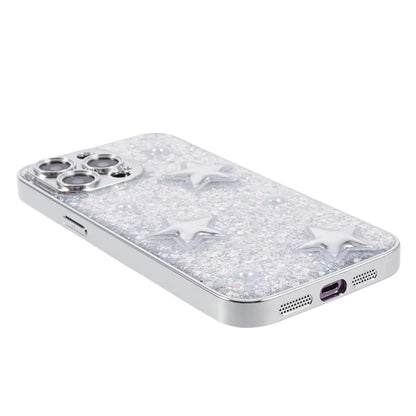 For iPhone 14 Pro Case Electroplated Precise Cutout Epoxy TPU Phone Back Cover