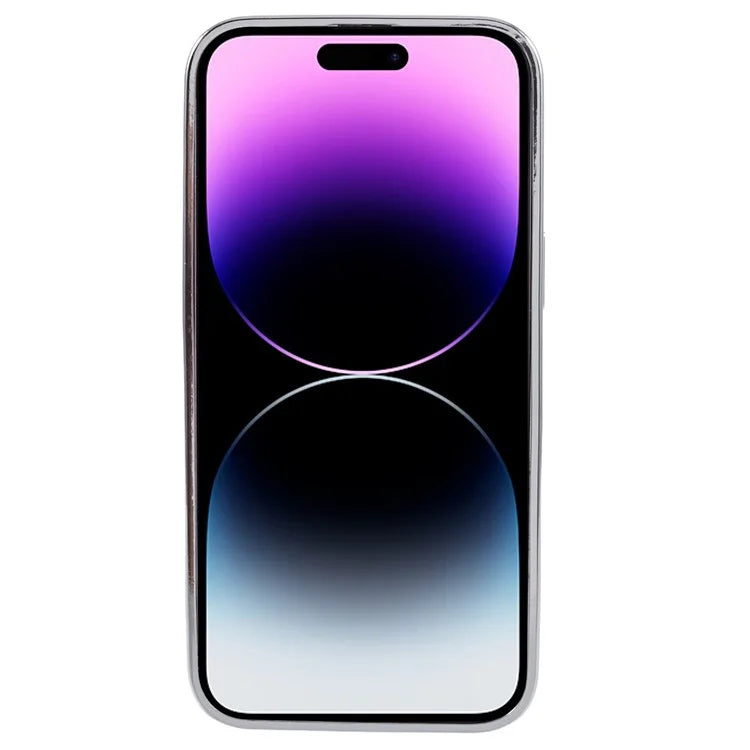 For iPhone 14 Pro Case Electroplated Precise Cutout Epoxy TPU Phone Back Cover