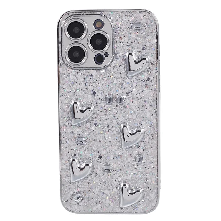 For iPhone 14 Pro Case Electroplated Precise Cutout Epoxy TPU Phone Back Cover