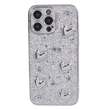 For iPhone 14 Pro Case Electroplated Precise Cutout Epoxy TPU Phone Back Cover