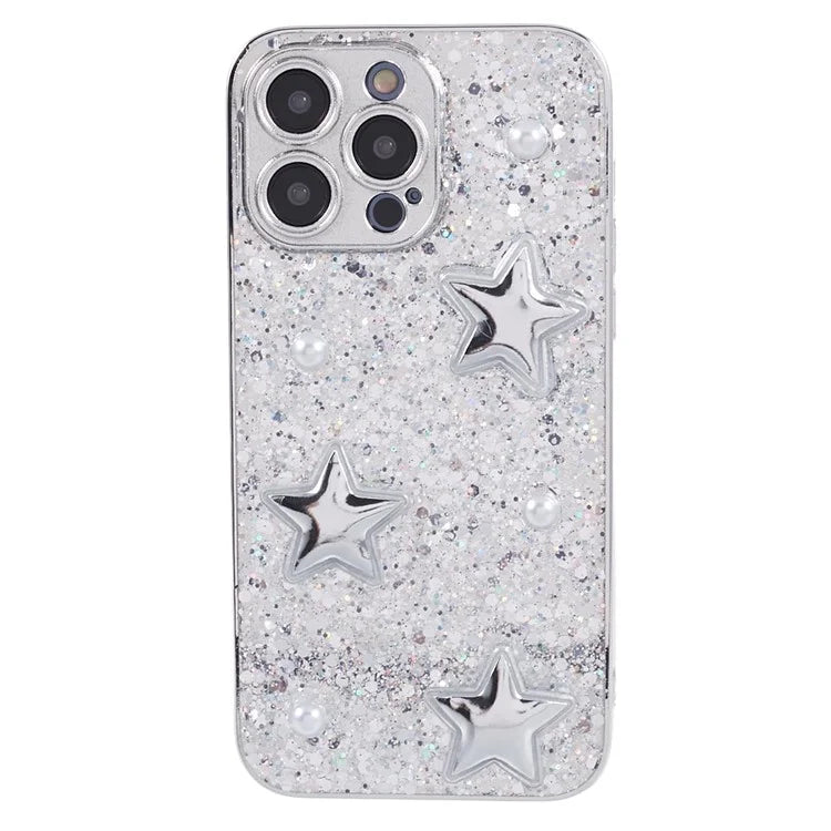 For iPhone 13 Pro Case 3D Epoxy Slim Fit Electroplating Phone Cover