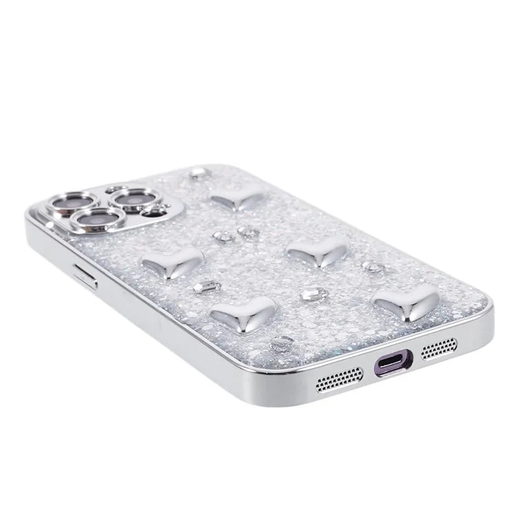 For iPhone 12 Pro Case 3D Epoxy Camera Protection Phone Cover