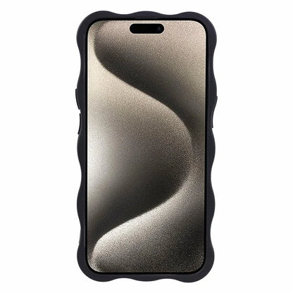 JQ Series for iPhone 15 Case Wavy Edge Soft TPU Matte Cover (Precise Cutout)