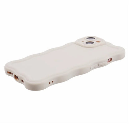 JQ Series for iPhone 13 TPU Case Wavy Frame Matte Phone Cover (Precise Cutout)