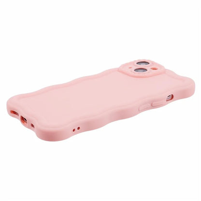JQ Series for iPhone 13 TPU Case Wavy Frame Matte Phone Cover (Precise Cutout)