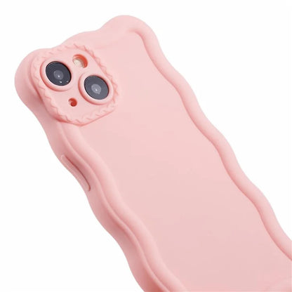 JQ Series for iPhone 13 TPU Case Wavy Frame Matte Phone Cover (Precise Cutout)