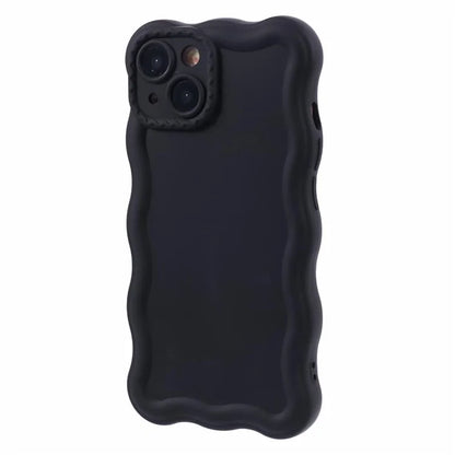 JQ Series for iPhone 13 TPU Case Wavy Frame Matte Phone Cover (Precise Cutout)
