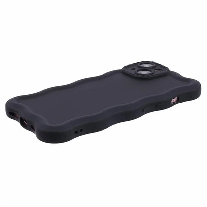 JQ Series for iPhone 13 TPU Case Wavy Frame Matte Phone Cover (Precise Cutout)