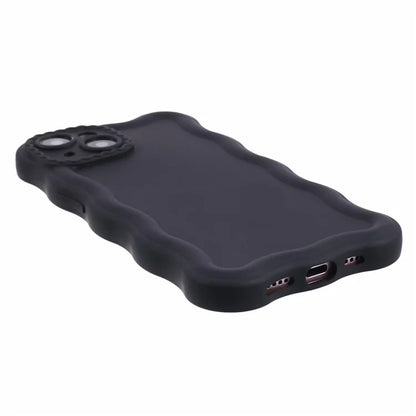 JQ Series for iPhone 13 TPU Case Wavy Frame Matte Phone Cover (Precise Cutout)