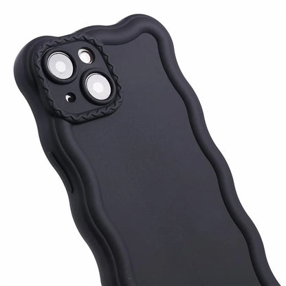 JQ Series for iPhone 13 TPU Case Wavy Frame Matte Phone Cover (Precise Cutout)